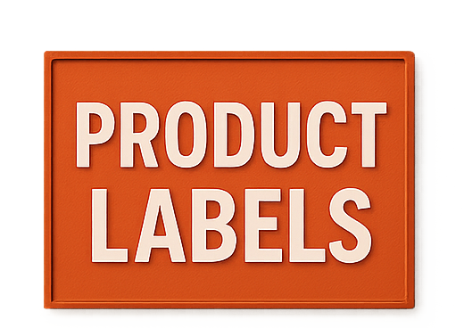 Custom Product Labels & signs for Kansas City businesses and residentials
